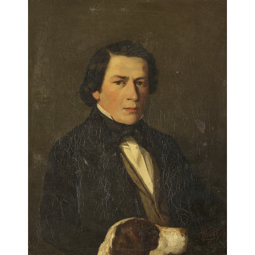FRANOIS BOCION : 'M. Daxelhofer et son chien domestique' (DOBIASCHOFSKY AUKTIONEN AG)