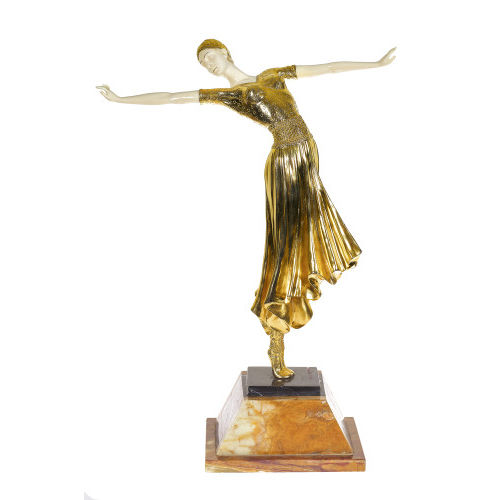 D�M�TER HARALAMB CHIPARUS : Danseuse �tir�e (DOBIASCHOFSKY AUKTIONEN AG)