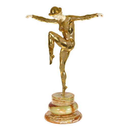 D�M�TER HARALAMB CHIPARUS : Danseuse sur la pointe des pieds (DOBIASCHOFSKY AUKTIONEN AG)