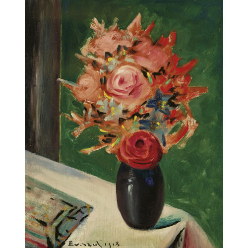 ANDR� JEAN EVARD : Vase de fleurs (DOBIASCHOFSKY AUKTIONEN AG)
