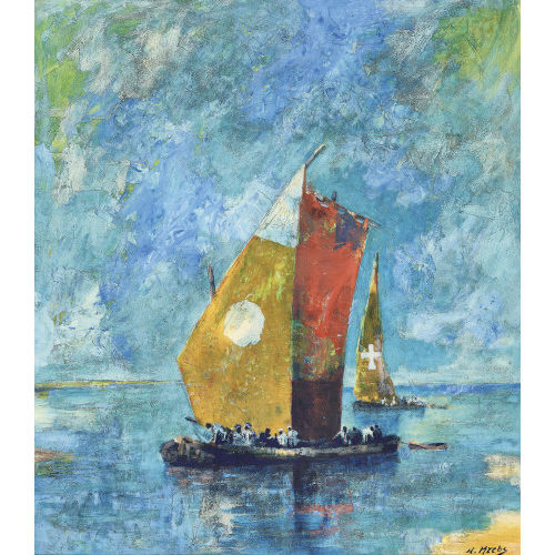 WALTER KREBS : Segelboote auf dem Nil (DOBIASCHOFSKY AUKTIONEN AG)