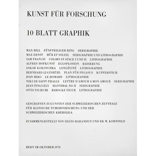 DIVERSE K�NSTLER DES 20. JH. : 'Kunst f�r Forschung' (DOBIASCHOFSKY AUKTIONEN AG)