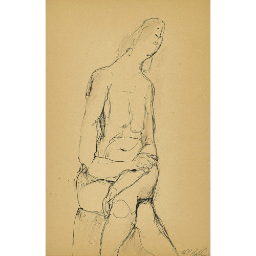 PAOLO BELLINI : Femme nue (DOBIASCHOFSKY AUKTIONEN AG)