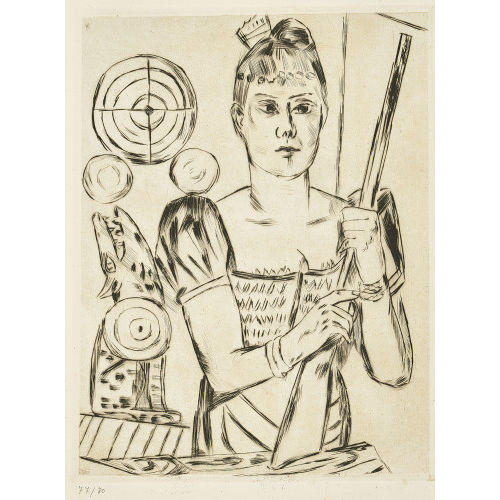 MAX BECKMANN : 'Schiessbude' (DOBIASCHOFSKY AUKTIONEN AG)