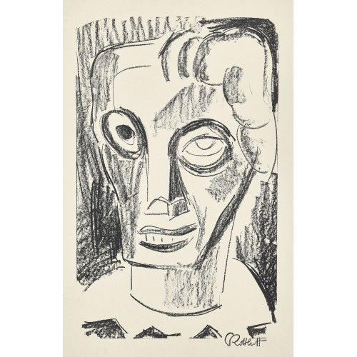 KARL SCHMIDT-ROTTLUFF : 'Frauenkopf' (DOBIASCHOFSKY AUKTIONEN AG)