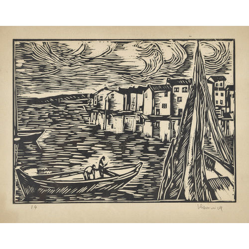 MAURICE DE VLAMINCK : 'Le Port de Martigues' (DOBIASCHOFSKY AUKTIONEN AG)