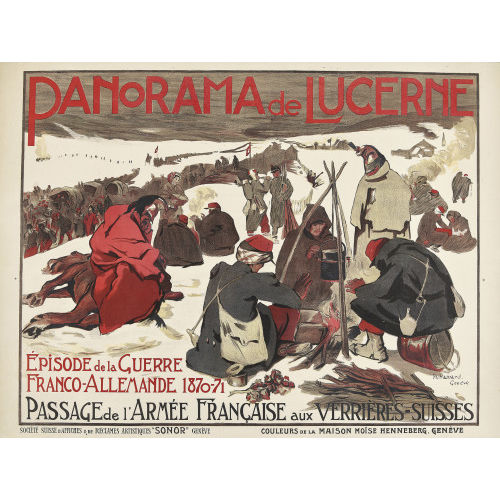 PHILIPPE HAINARD : 'Panorama de Lucerne' (DOBIASCHOFSKY AUKTIONEN AG)