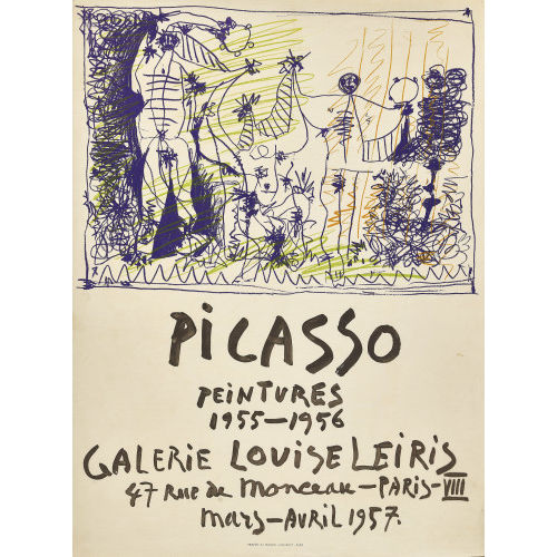 PABLO PICASSO : 'Picasso peintures 1955-1956 Galerie Louise Leiris 1957' (DOBIASCHOFSKY AUKTIONEN AG)