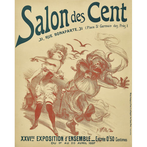 ADOLPHE L�ON WILLETTE : 'Salon des Cent 1897' (DOBIASCHOFSKY AUKTIONEN AG)