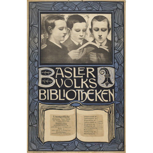 HANS SANDREUTER : 'Basler Volksbibliotheken' (DOBIASCHOFSKY AUKTIONEN AG)