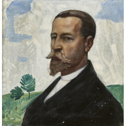 HANS SANDREUTER : Selbstbildnis (DOBIASCHOFSKY AUKTIONEN AG)
