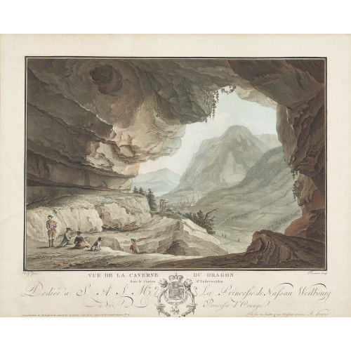 CASPAR WOLF : 'Vue de la Caverne du Dragon Dans le Canton d'Underwalden' (DOBIASCHOFSKY AUKTIONEN AG)