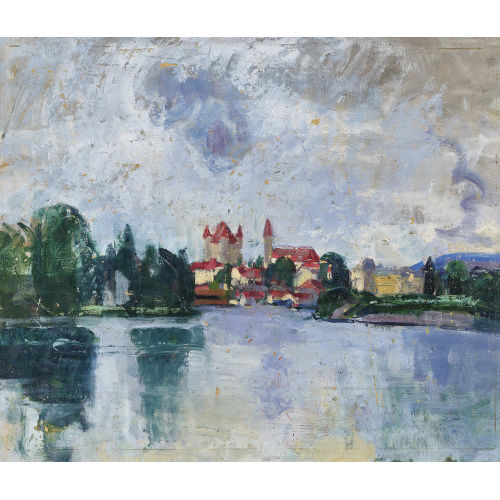 MARTHA STETTLER : Blick auf Schloss Thun (DOBIASCHOFSKY AUKTIONEN AG)