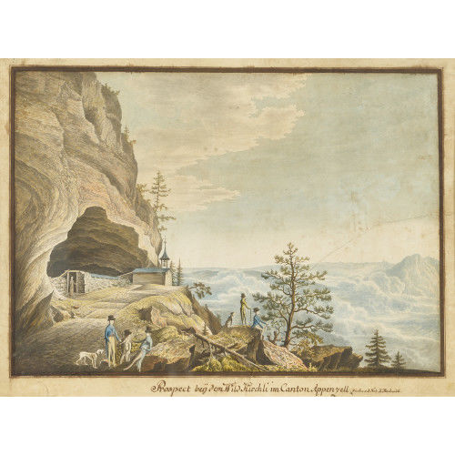 JOHANN JAKOB ASCHMANN : 'Prospect bey dem Wild Kirchli im Canton Appenzell' (DOBIASCHOFSKY AUKTIONEN AG)