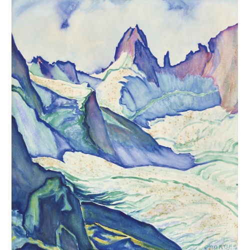 CLARA PORGES : Fornogletscher mit Nadel der Kleopatra (Ago del Torrone) (DOBIASCHOFSKY AUKTIONEN AG)