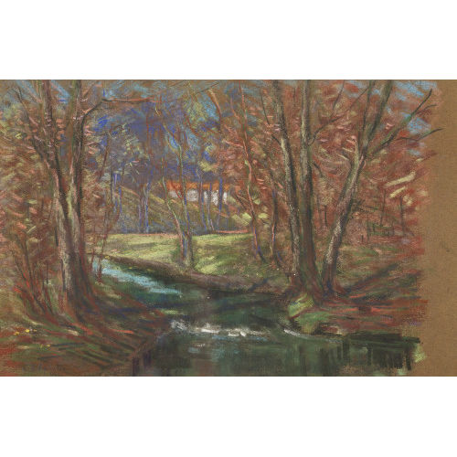 CHARLES L'EPLATTENIER : Herbstliche Bachlandschaft (DOBIASCHOFSKY AUKTIONEN AG)