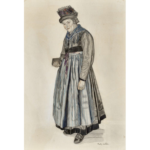 RAPHY DALL�VES : Figurenstudie zu 'Apr�s l'office (H�r�mence)' (DOBIASCHOFSKY AUKTIONEN AG)