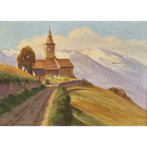 LOUIS CAMILLE GIANOLI : 'Chapelle � Vex - Val d'H�rens' (DOBIASCHOFSKY AUKTIONEN AG)