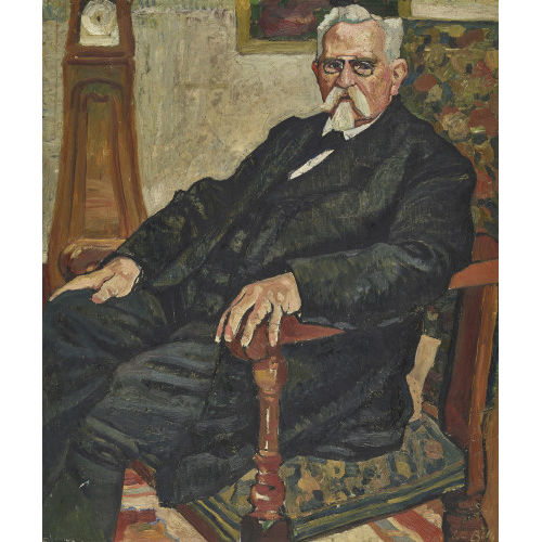 EDMOND BILLE : Portrait d'Ernest Bille, p�re de l'artiste, au Paradou (DOBIASCHOFSKY AUKTIONEN AG)
