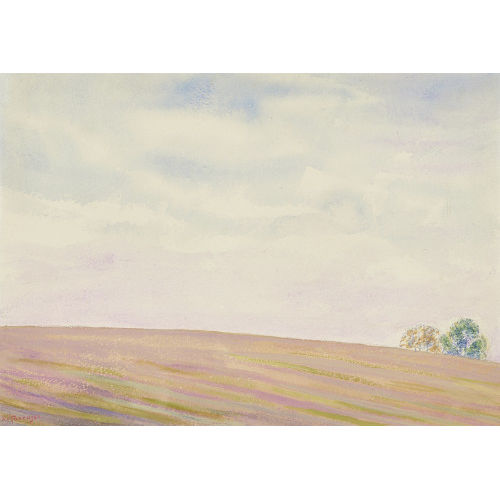 ALBERT TRACHSEL : Wiese mit Baumpaar (DOBIASCHOFSKY AUKTIONEN AG)