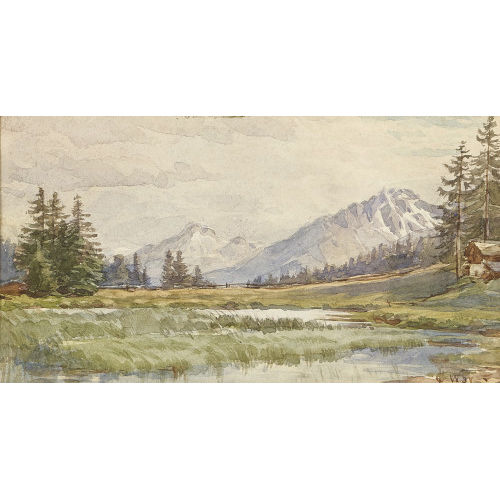 CHARLES JONES WAY : Walliser Landschaft (DOBIASCHOFSKY AUKTIONEN AG)