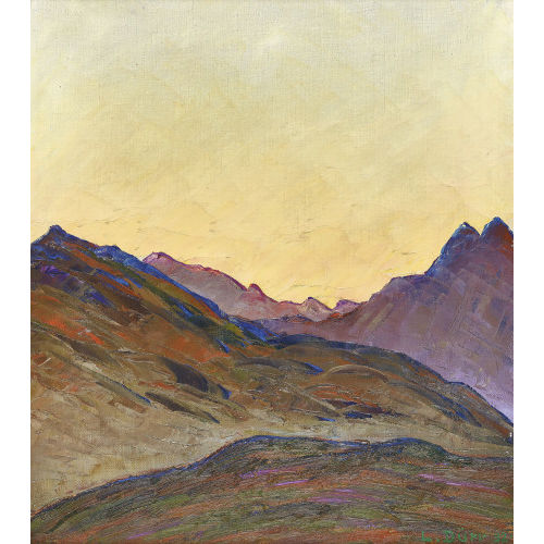 LOUIS D�RR : 'Letztes Leuchten (Engadin)' (DOBIASCHOFSKY AUKTIONEN AG)