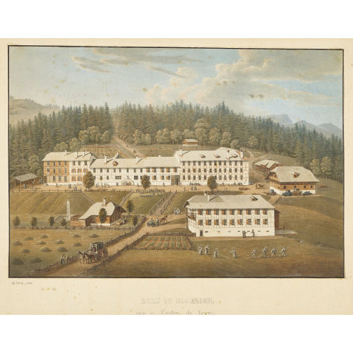 GABRIEL LUDWIG (GEN. LORY P�RE) LORY : 'Bains du Gournigel dans le Canton de Berne' (DOBIASCHOFSKY AUKTIONEN AG)