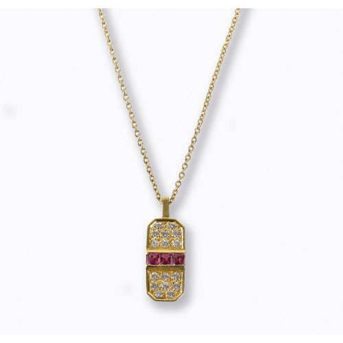 TURMALIN-BRILLANT-COLLIER : (DOBIASCHOFSKY AUKTIONEN AG)