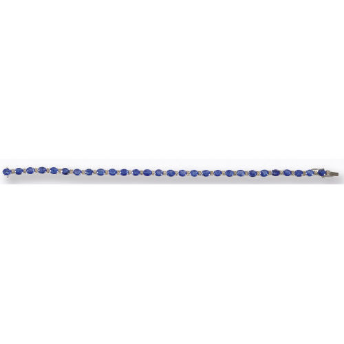 SAPHIR-BRILLANT-BRACELET : (DOBIASCHOFSKY AUKTIONEN AG)