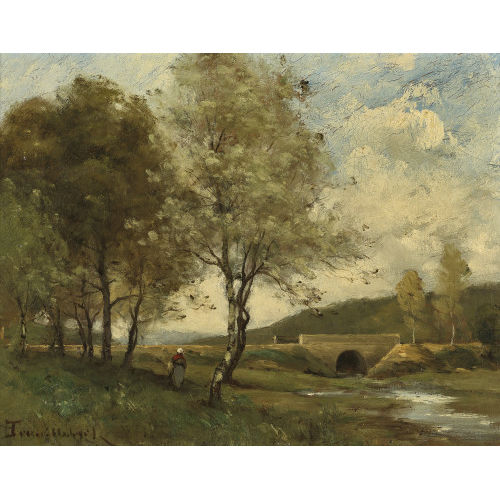 PAUL D�SIR� TROUILLEBERT : Paysage fluvial (DOBIASCHOFSKY AUKTIONEN AG)