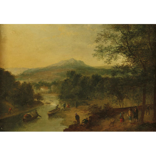 17./18. JH. FL�MISCH : Belebte Flusslandschaft (DOBIASCHOFSKY AUKTIONEN AG)