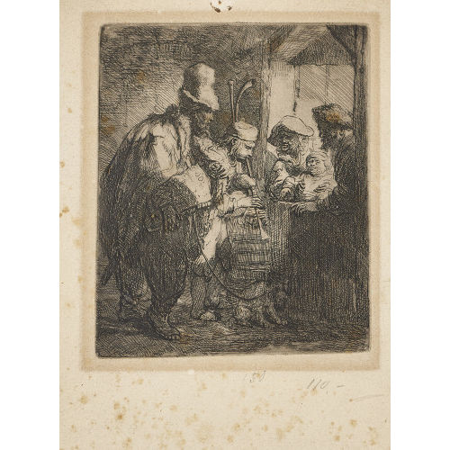HARMENSZ REMBRANDT VAN RIJN : 'Die wandernden Musikanten' (DOBIASCHOFSKY AUKTIONEN AG)