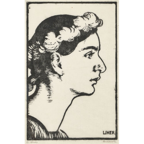 CARL AUGUST LINER : Verena mit Blumenkranz (Tochter des K�nstlers) (DOBIASCHOFSKY AUKTIONEN AG)