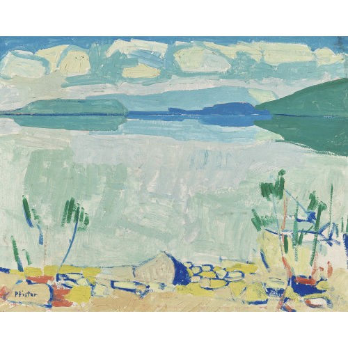 ALBERT PFISTER : Sommer am Z�richsee (DOBIASCHOFSKY AUKTIONEN AG)