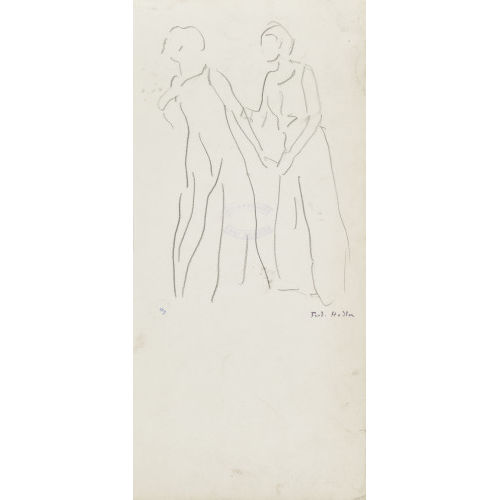 FERDINAND HODLER : Figurenstudie zu 'Blick in die Unendlichkeit' (DOBIASCHOFSKY AUKTIONEN AG)