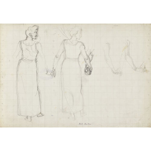 FERDINAND HODLER : Figurenstudie zu 'J�ngling, vom Weibe bewundert' (DOBIASCHOFSKY AUKTIONEN AG)