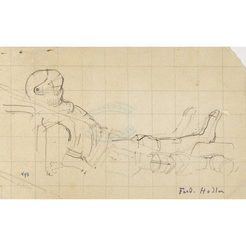 FERDINAND HODLER : Figurenstudie zu 'Schlacht bei Murten' (DOBIASCHOFSKY AUKTIONEN AG)