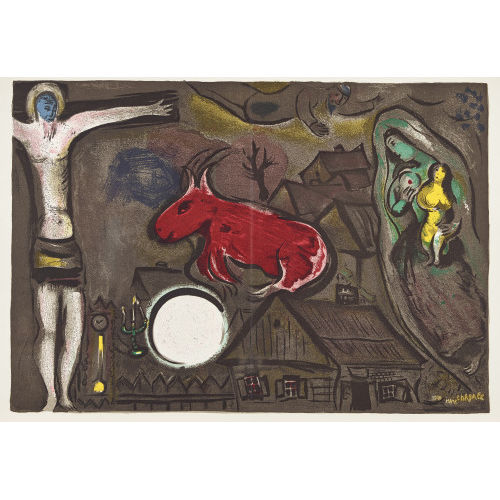 MARC CHAGALL : Kreuzigung (DOBIASCHOFSKY AUKTIONEN AG)