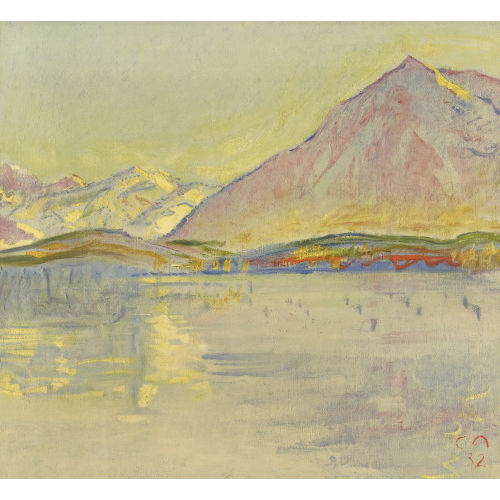 CUNO AMIET : Thunersee und Niesen (DOBIASCHOFSKY AUKTIONEN AG)