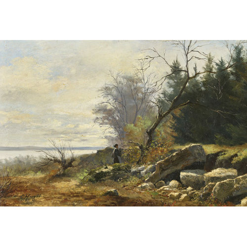 SOPHIE-LOUISE-CONSTANCE H�GLI : Herbstliche Seeuferpartie (DOBIASCHOFSKY AUKTIONEN AG)