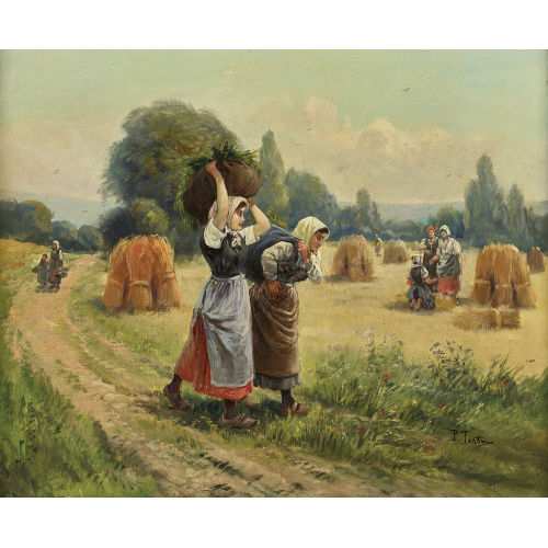PIERRE TESTU : Erntezeit (DOBIASCHOFSKY AUKTIONEN AG)