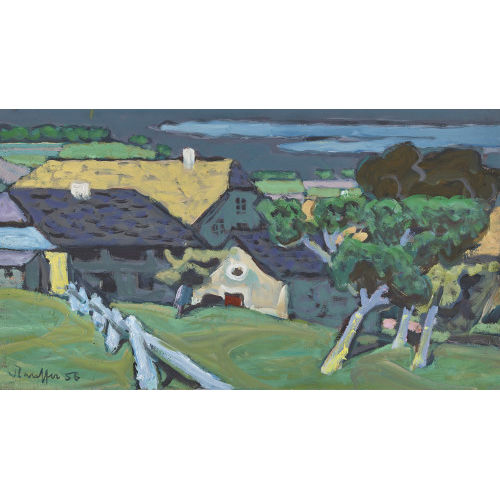 FRED STAUFFER : D�rfliche Landschaft (DOBIASCHOFSKY AUKTIONEN AG)