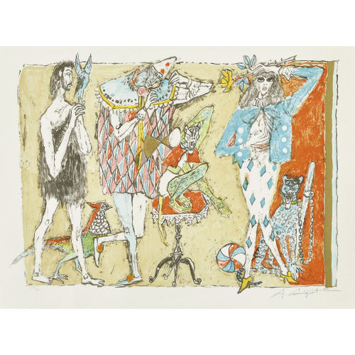 ALOIS CARIGIET : Zirkusszene (DOBIASCHOFSKY AUKTIONEN AG)