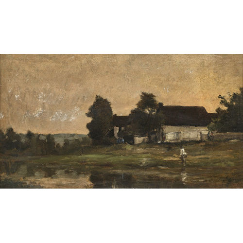 CHARLES FRAN�OIS DAUBIGNY : Paysage (DOBIASCHOFSKY AUKTIONEN AG)