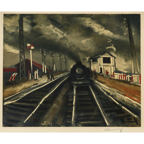 MAURICE DE VLAMINCK : 'La Gare par Maurice de Vlaminck' (DOBIASCHOFSKY AUKTIONEN AG)