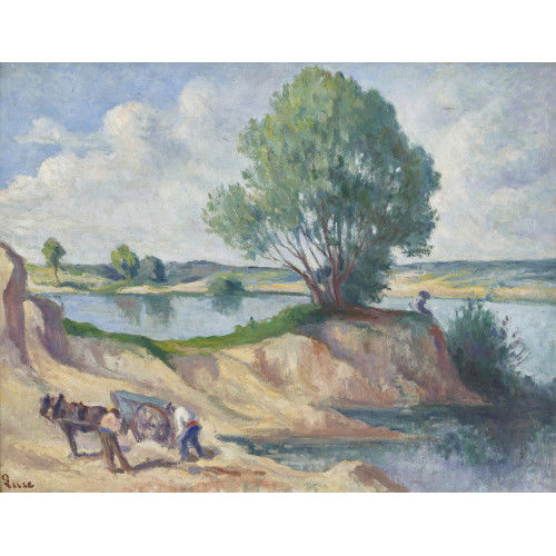 MAXIMILIEN LUCE : 'M�ricourt, bord de rivi�re' (DOBIASCHOFSKY AUKTIONEN AG)