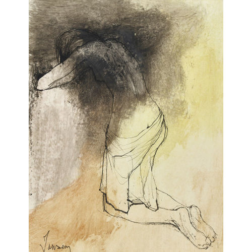 JEAN (EIGTL. SEMERDJIAN JANSEM : Kniende junge Frau (DOBIASCHOFSKY AUKTIONEN AG)