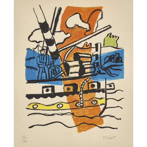FERNAND L�GER : 'Le remorqueur' (DOBIASCHOFSKY AUKTIONEN AG)