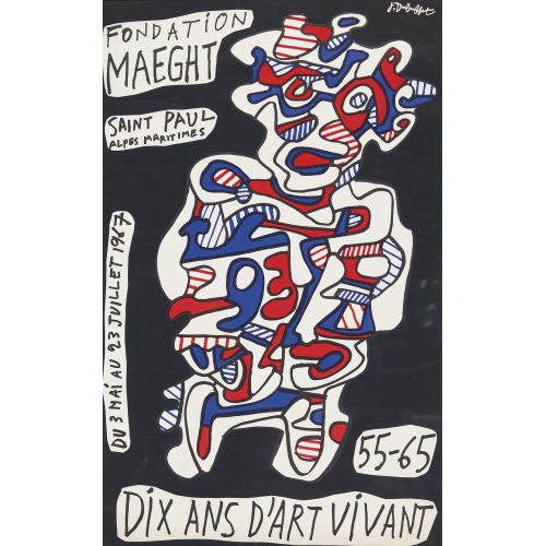 JEAN DUBUFFET : 'Fondation Maeght Saint Paul du 3 Mai au 23 Juillet 1967' (DOBIASCHOFSKY AUKTIONEN AG)