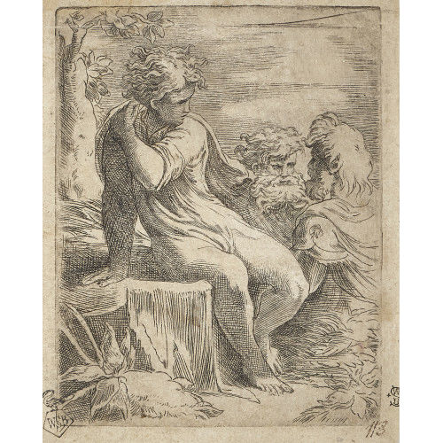 IL (FRANCESCO MARIA) PARMIGIANINO : Der J�ngling und die beiden Alten (DOBIASCHOFSKY AUKTIONEN AG)